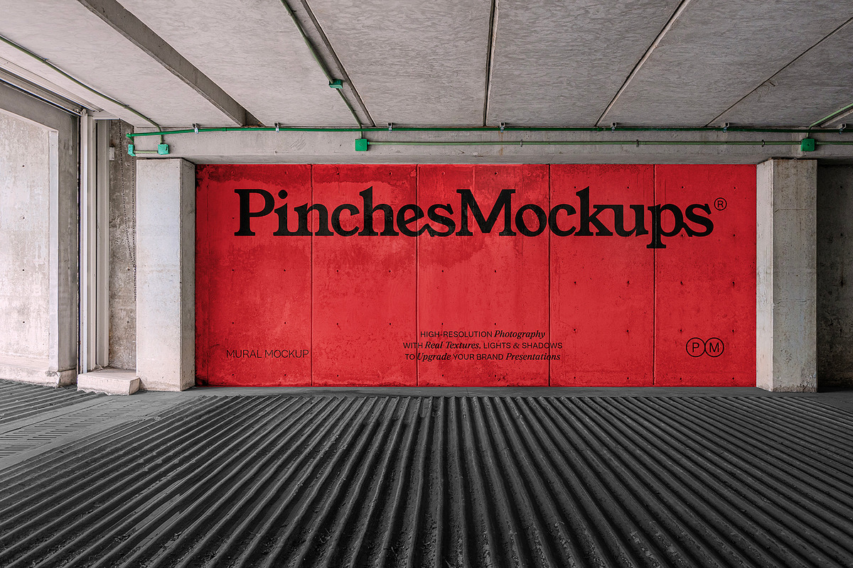Wall Mockup PM WL01, a Mockup by PinchesMockups© (Photo 3 of 6)