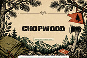 Chopwood Rough Woodcut Display Font, a Blackletter Font by Graphic Spirit (Thumbnail 1 of 8)