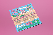 Cream Blue Retro Summer Sale Voucher, a Card Template by graphicook (Thumbnail 2 of 3)