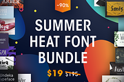 The Summer Heat Font Bundle, a Handwritten Font by Wild Ones (Thumbnail 1 of 16)