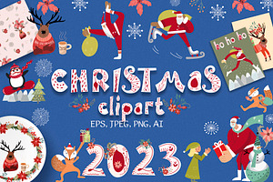 Christmas hand drawn clipart