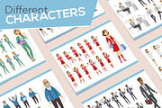 Big Cartoon People Character Kit, an Education Illustration by Boyko Pictures (Thumbnail 2 of 9)