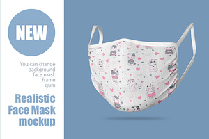 Face mask new mockup