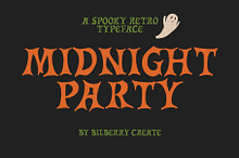 Midnight Party Retro Halloween Font