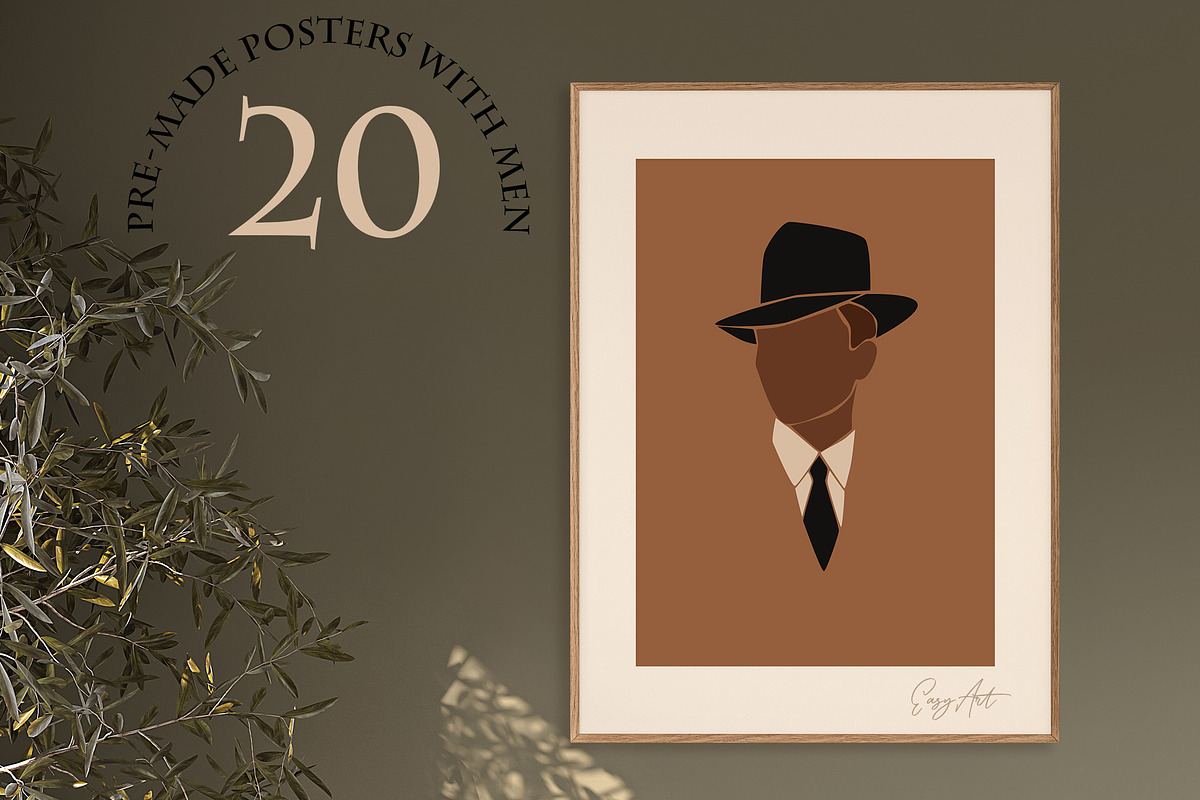Gentlemen abstract collection, a Decorative Illustration by EasyArt (Photo 3 of 10)