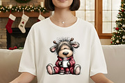 Whimsical Christmas reindeer Clipart, an Illustration by Designworld (Thumbnail 4 of 6)