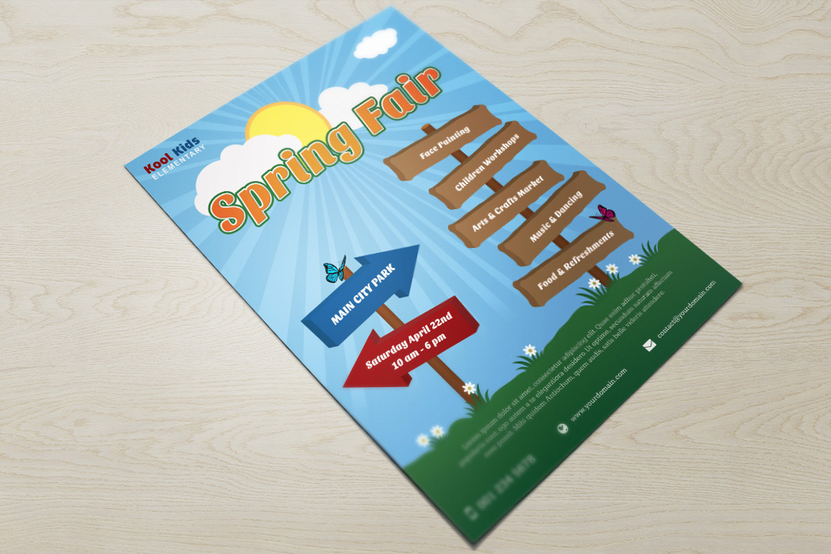 Spring Fair Flyer, a Flyer Template by grati (Photo 3 of 3)
