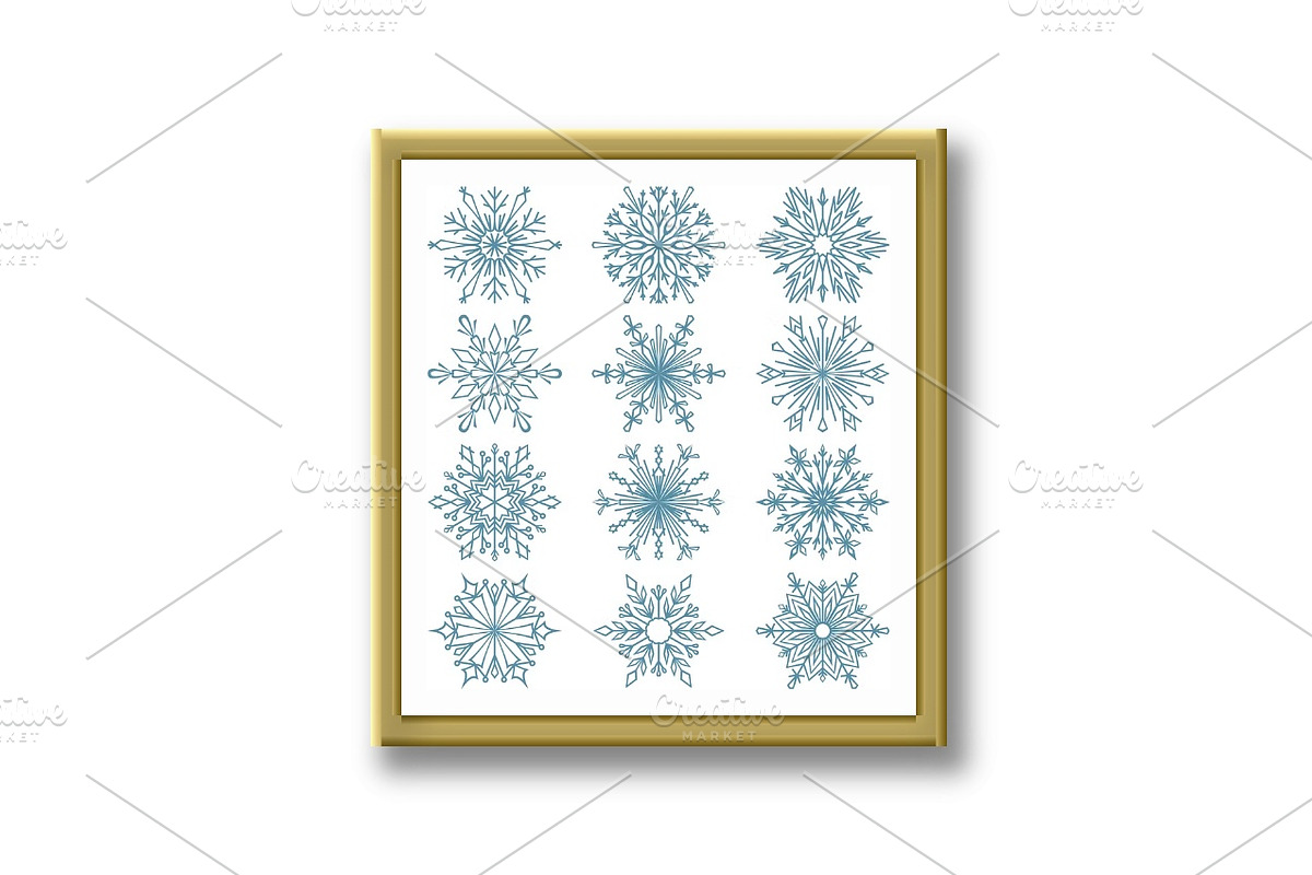Snowflakes icon collection, a Pattern Graphic by RODINA (Photo 3 of 3)