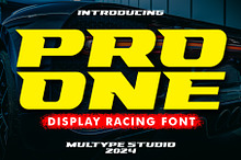 Racing Pro One Display Race Font