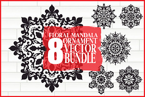 Decorative Mandala Vector Set, an Illustration by hafijul