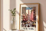Vintage Travel Poster New York, a Decorative Illustration by elfy creative (Thumbnail 2 of 4)