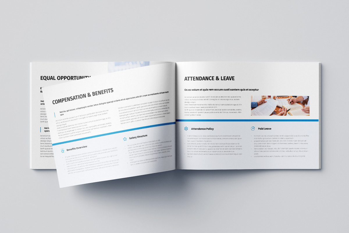 HR Employee Handbook Landscape, a Brochure Template by Pixelpick (Photo 5 of 9)