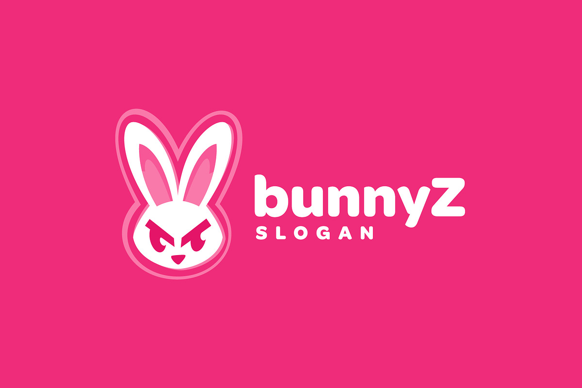 Bunny Mascot Logo Cool Gaming Rabbit, a Branding & Logo Template by brandphant