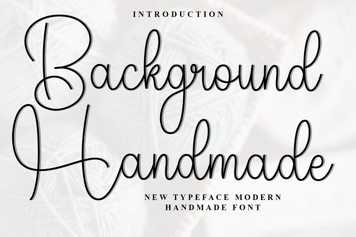 Background Handmade, a Handwritten Font by InermediaSTUDIO (Photo 1 of 8)