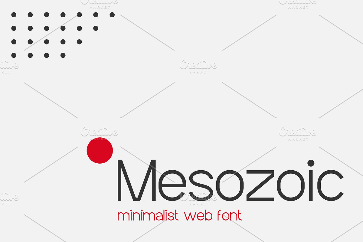 Mesozoic Web Sans Serif Font, a Sans Serif Font by Artiveko (Photo 1 of 4)