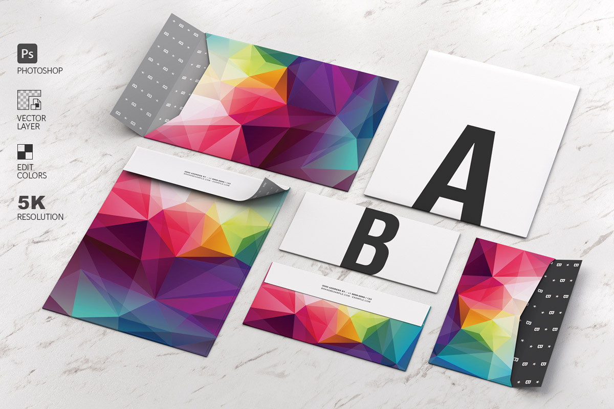 Mockup Stationery Kit on Wood and Ma, a Product Mockup by LESZ Design (Photo 3 of 6)
