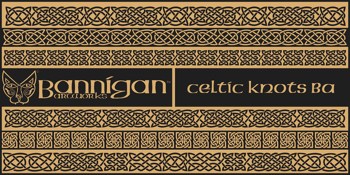 Celtic-BA, a Symbol Font by Bannigan Artworks (Photo 2 of 3)