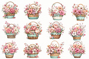 Whimsical spring basket clipart, an Illustration by Designworld (Thumbnail 4 of 5)