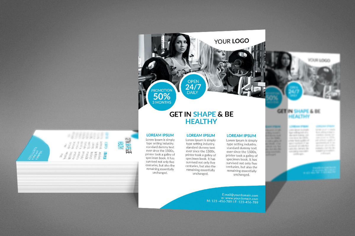 Yoga and Health Flyer Templates, a Flyer Template by graphicforest (Photo 3 of 4)