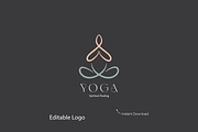 Abstract Yoga Logo Design, a Branding & Logo Template by YUDesignStore (Thumbnail 1 of 6)