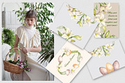 Floral Easter eggs watercolor set, an Illustration by Kate Lanbina (Thumbnail 6 of 17)