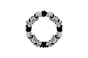 Botanical Floral Wreath SVG Bundle, an Illustration by Designs_River (Thumbnail 2 of 31)