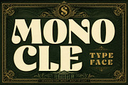 Monocle - Vintage Typeface, a Sans Serif Font by HipFonts (Thumbnail 1 of 9)