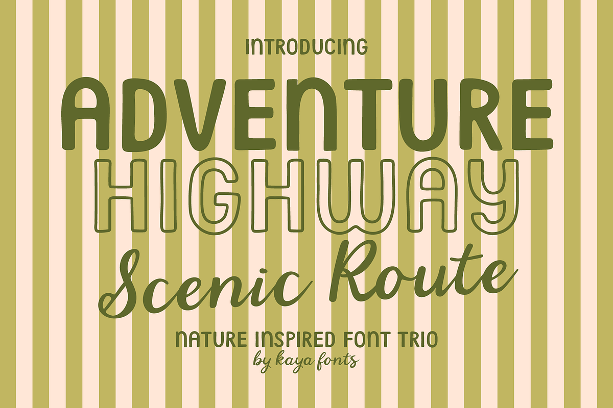 Adventure Highway Retro Nature Font, a Handwritten Font by Kaya Fonts (Photo 33 of 33)
