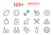 125+ Sports Vector Icons, an Outline Icon by Vectors Market (Thumbnail 1 of 3)