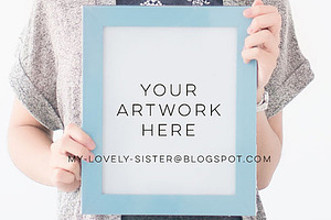 Blue styled mock up photography, a Print Template by Sunflower Day Love