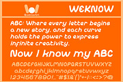 abc font, a Handwritten Font by weknow (Thumbnail 1 of 9)