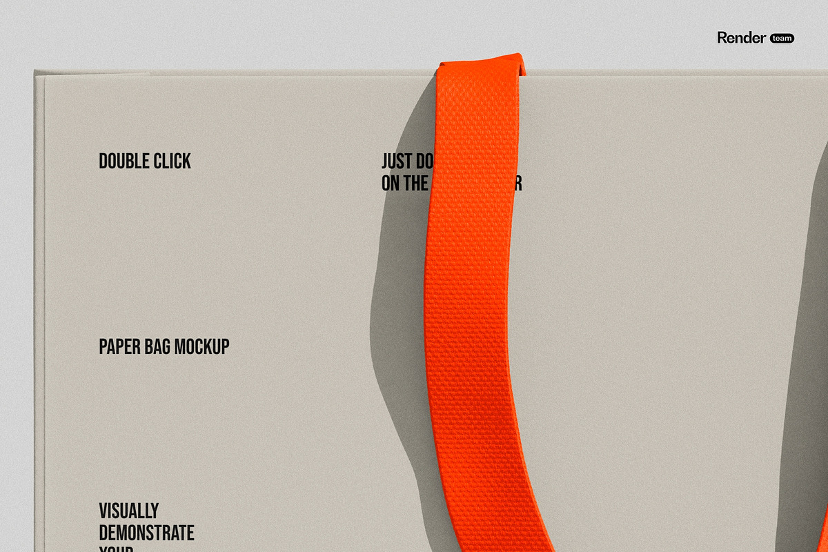 Paper Bag Mockup Set, a Packaging Mockup by Renderteam (Photo 4 of 12)