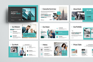 Business Pitch deck Presentation, a Presentation Template by MightyDesign