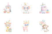 Party Animals Clipart, a Seasonal Illustration by CreationArt (Thumbnail 3 of 4)