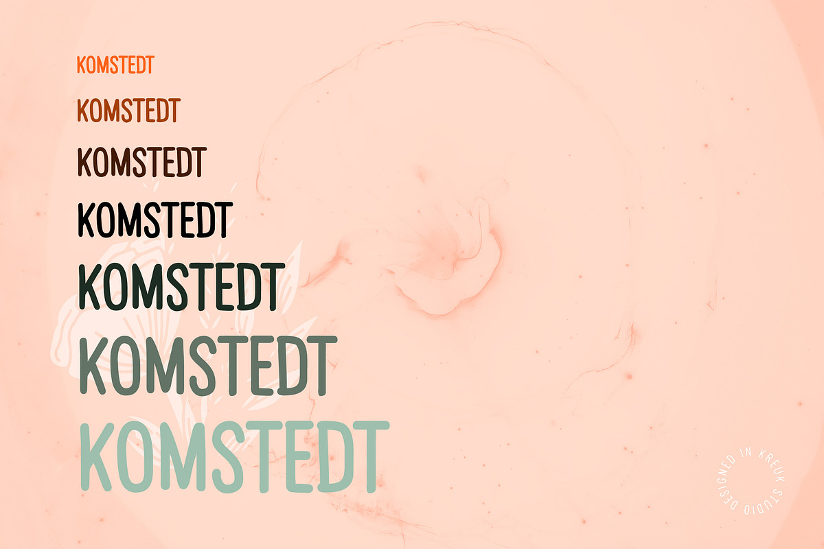 Komstedt Hands, a Sans Serif Font by Kreuk Studio (Photo 7 of 8)