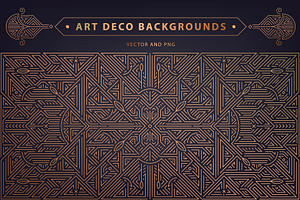 Art Deco Geometric Backgrounds