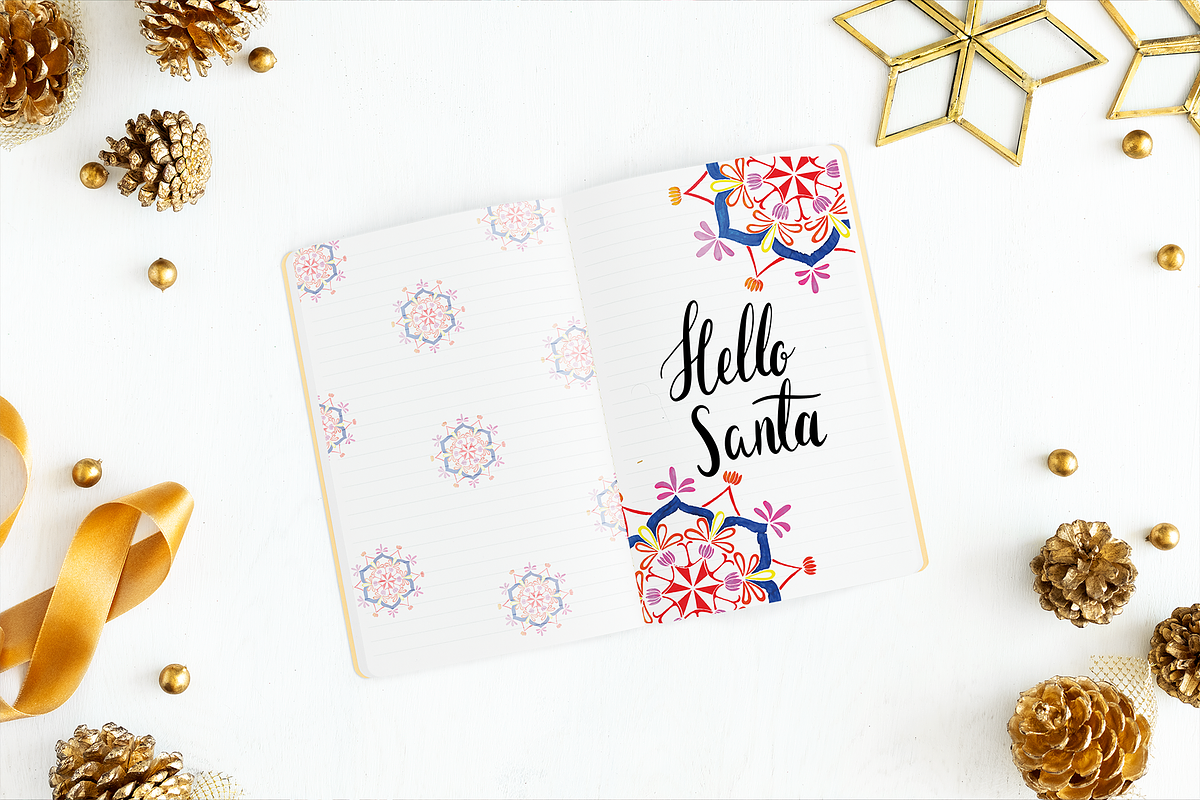 Snowing Mandala Illustrations, an Illustration by maaariabouvier (Photo 3 of 16)