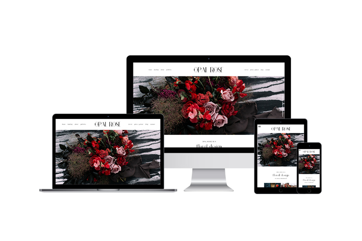 Opal Rose ProPhoto 7 Template, a Websites & App Template by Red Met Yellow Creative (Photo 1 of 15)