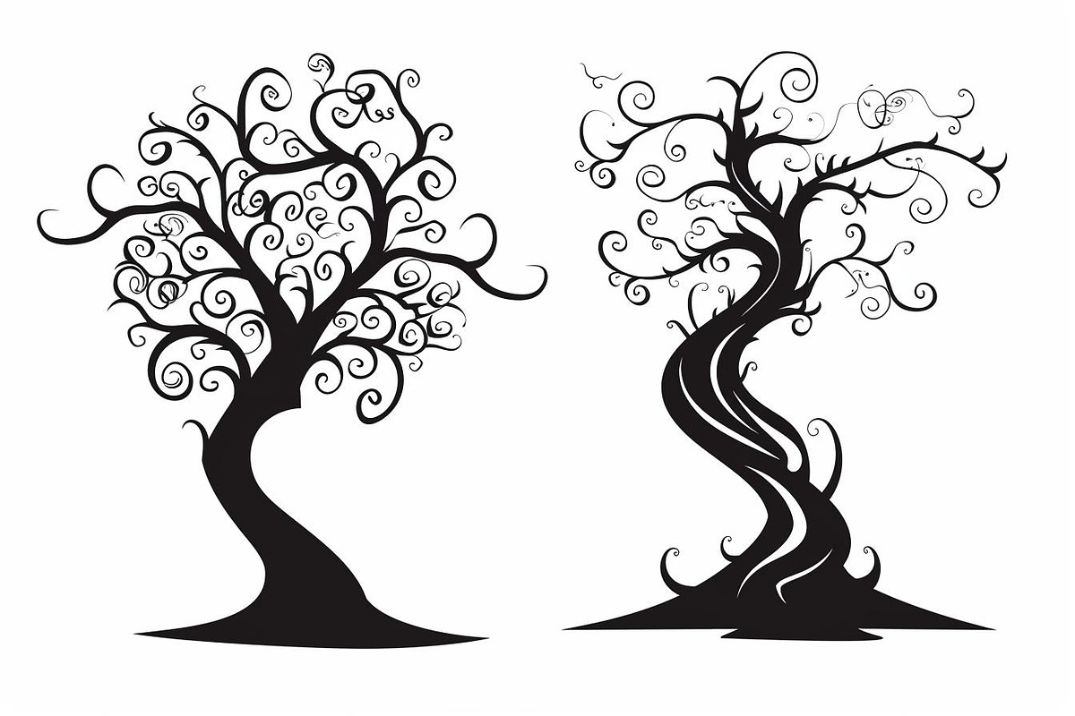 Tree Laser Cut Bundle | Decorative T, a Graphic by BIPLOB EXPERT (Photo 5 of 11)