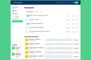 School & Education Dashboard Web app, an UI Kit Template by nagaredesignstudio (Thumbnail 3 of 5)