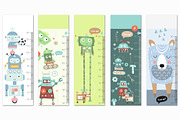 Height chart measure for kids bundle, an Education Illustration by Nursery Art (Thumbnail 8 of 11)