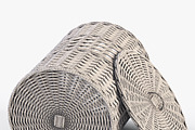 Wicker Laundry Basket 03 Purple, an Object 3D Model by Markelos (Thumbnail 12 of 12)