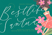 Bestlife Santuary Beautiful Script, a Script Font by stylishtype.co (Thumbnail 1 of 20)