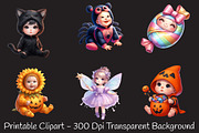 Halloween Baby Costume Clipart, an Illustration by RobertsArt (Thumbnail 5 of 7)