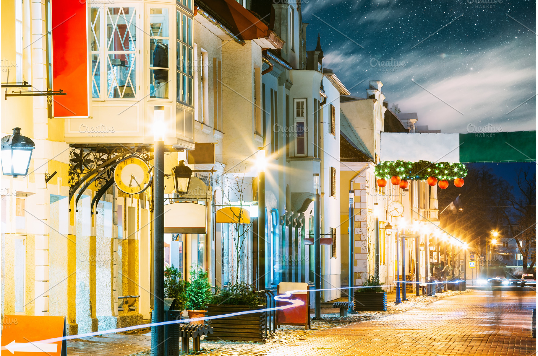 Parnu, Estonia. Night View Of Famous, an Architecture Photo by Our Amazing World