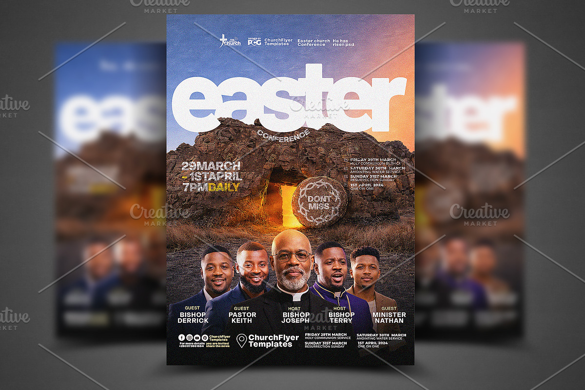 Easter Conference Flyer Psd, a Social Media Template by church flyer templates (Photo 2 of 6)