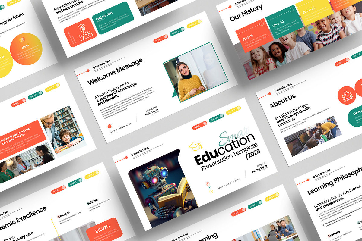 Smart Education Presentation Design, a Presentation Template by MightyDesign (Photo 1 of 8)