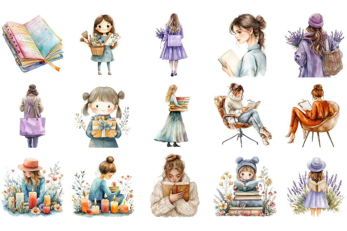 Planner Clipart Bundle, an Illustration by Designking (Photo 2 of 5)