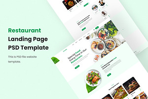 Restaurant Landing Page Template
