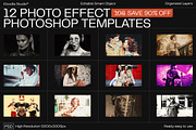 12 Photo Effect Templates, a Layer Style Add-On by iDoodle Studio (Thumbnail 1 of 6)